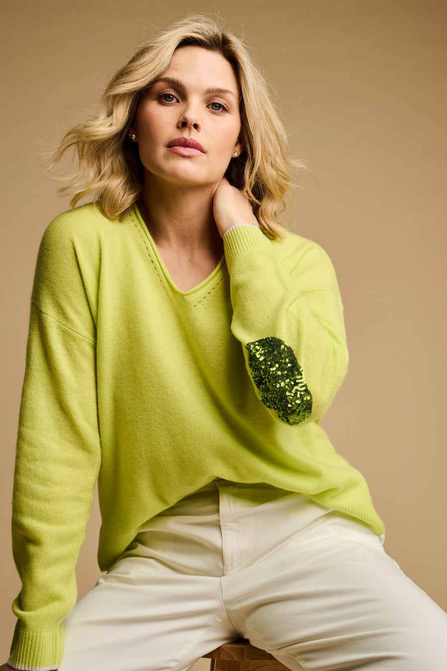 SPRING BLING CASHMERE SWEATER