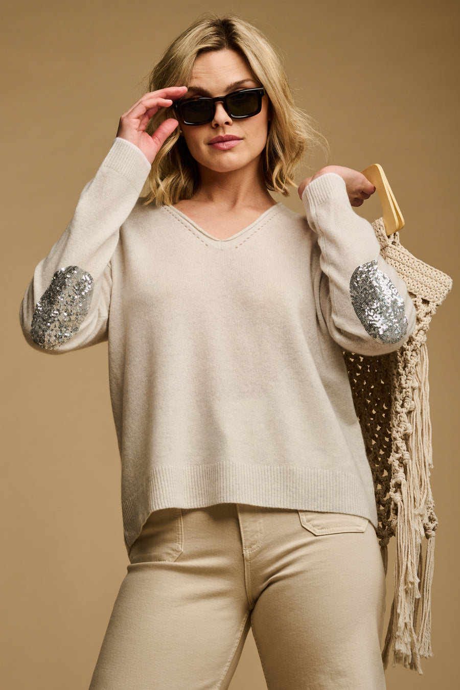 SPRING BLING CASHMERE SWEATER