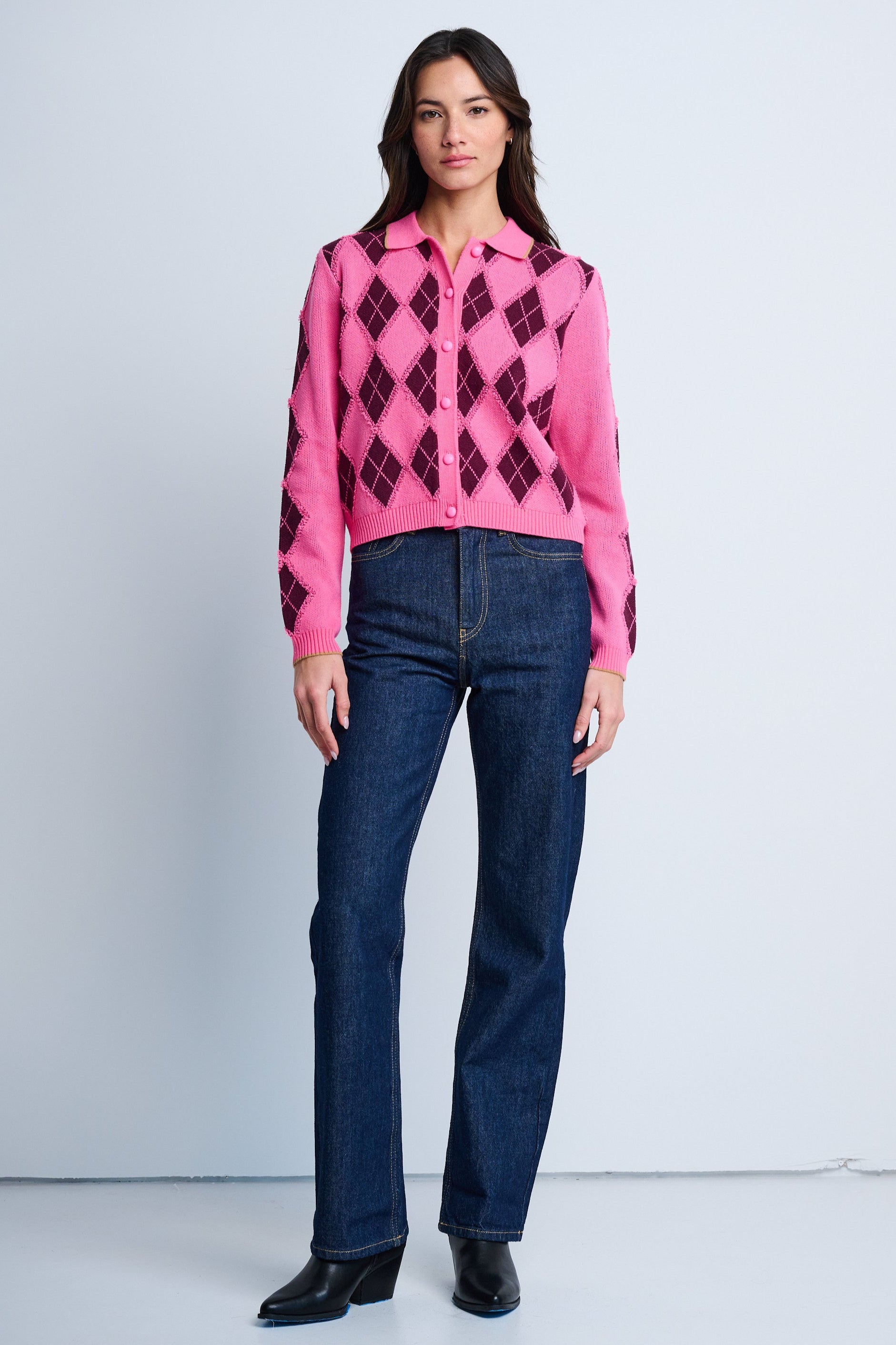 DIAMOND DIP CARDI – LISA TODD