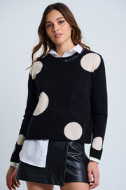 HOT FOR DOTS SWEATER