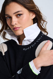 HOT FOR DOTS SWEATER