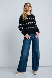LOVE TRACK COTTON CASHMERE SWEATER