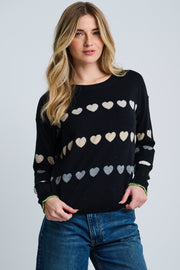 LOVE TRACK COTTON CASHMERE SWEATER
