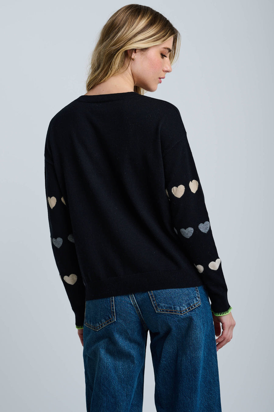 LOVE TRACK COTTON CASHMERE SWEATER