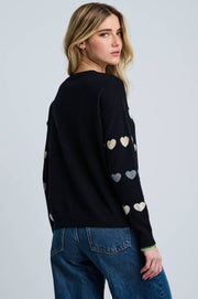 LOVE TRACK COTTON CASHMERE SWEATER