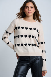 LOVE TRACK COTTON CASHMERE SWEATER