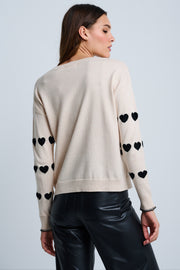 LOVE TRACK COTTON CASHMERE SWEATER