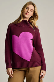 TAKE AIM HEART SWEATER