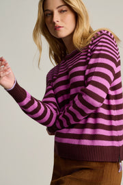 STRIPE IDOL COTTON SWEATER - Sweater-LISA TODD