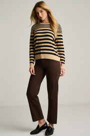 STRIPE IDOL COTTON SWEATER - Sweater-LISA TODD
