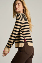 STRIPE IDOL COTTON SWEATER - Sweater-LISA TODD