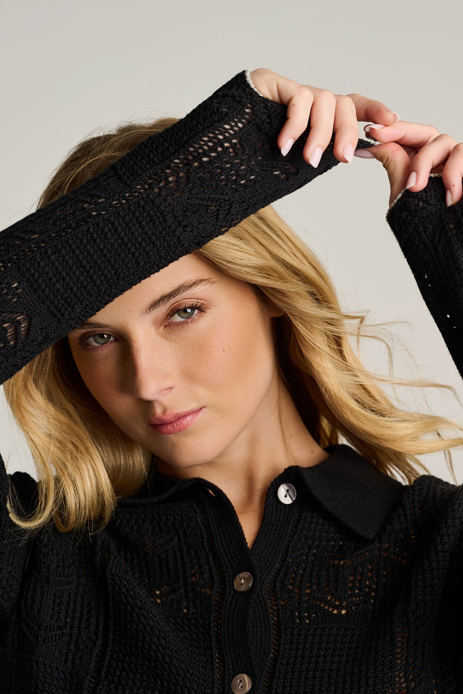 CHECKMATE COTTON CARDIGAN