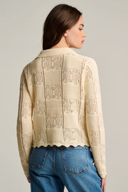 CHECKMATE COTTON CARDIGAN