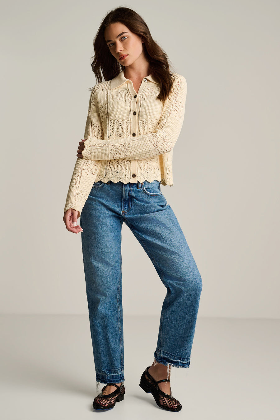 CHECKMATE COTTON CARDIGAN