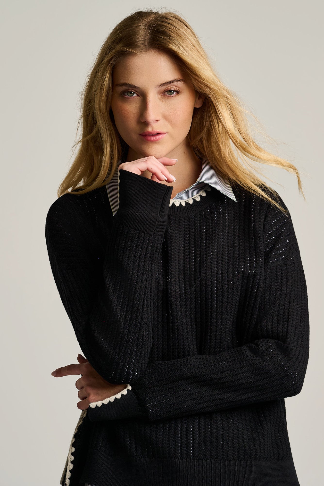 POWER STITCH COTTON PULLOVER