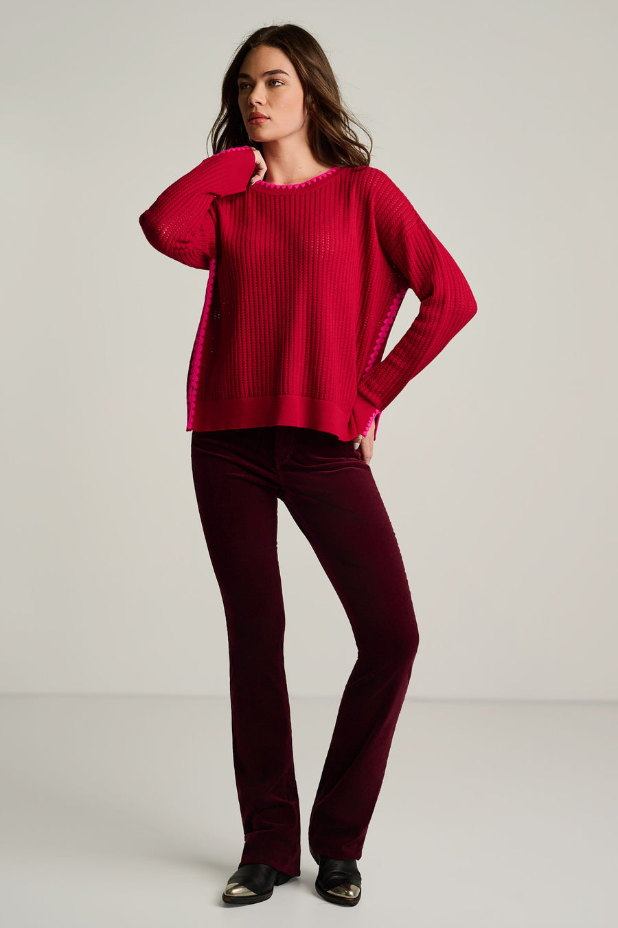 POWER STITCH COTTON PULLOVER