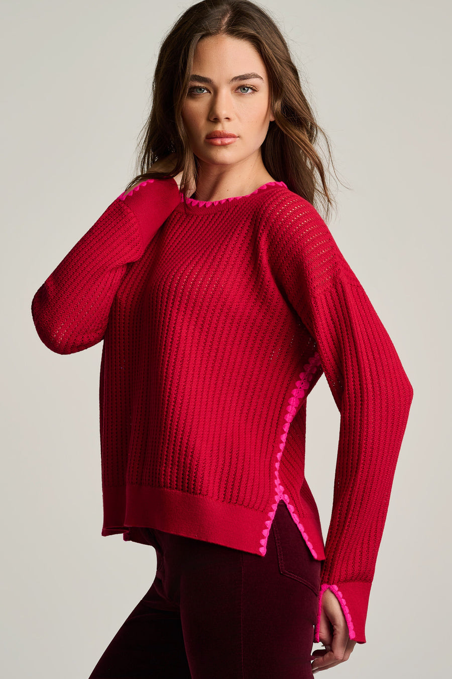 POWER STITCH COTTON PULLOVER