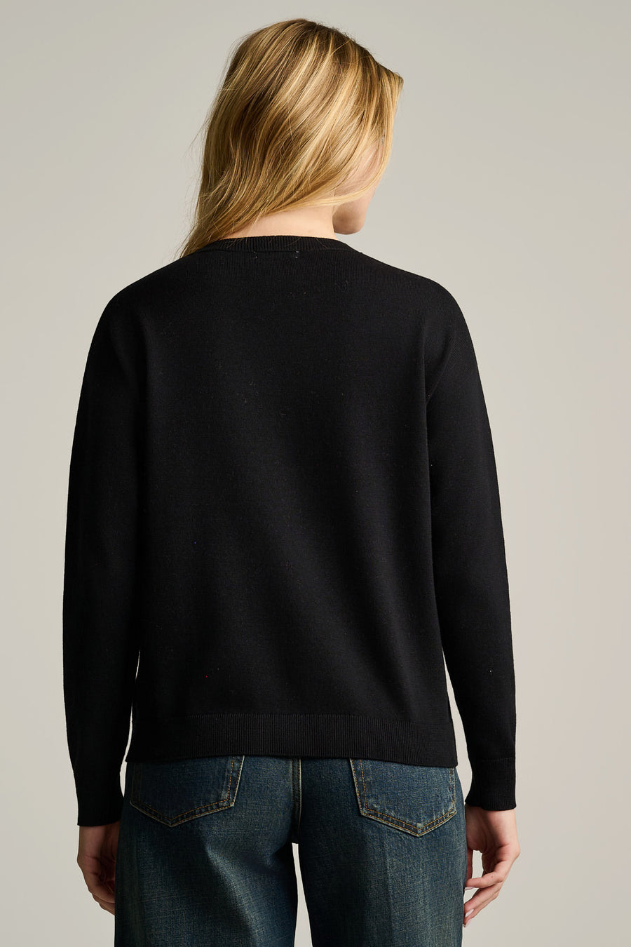 FLOWER POWER COTTON SWEATER - Sweater-LISA TODD