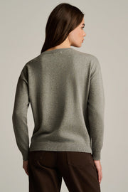 FLOWER POWER COTTON SWEATER - Sweater-LISA TODD