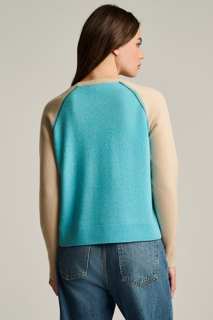 BLOCK OUT CASHMERE SWEATER