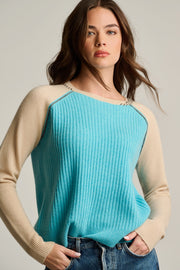 BLOCK OUT CASHMERE SWEATER