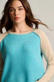 BLOCK OUT CASHMERE SWEATER
