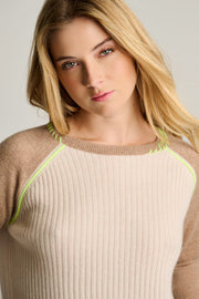 BLOCK OUT CASHMERE SWEATER