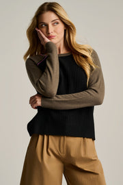 BLOCK OUT CASHMERE SWEATER