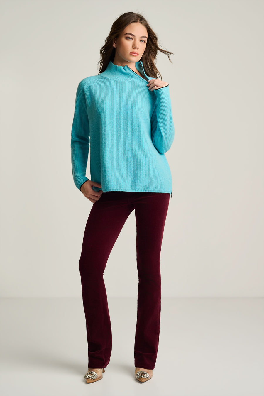DOUBLE TROUBLE CASHMERE SWEATER