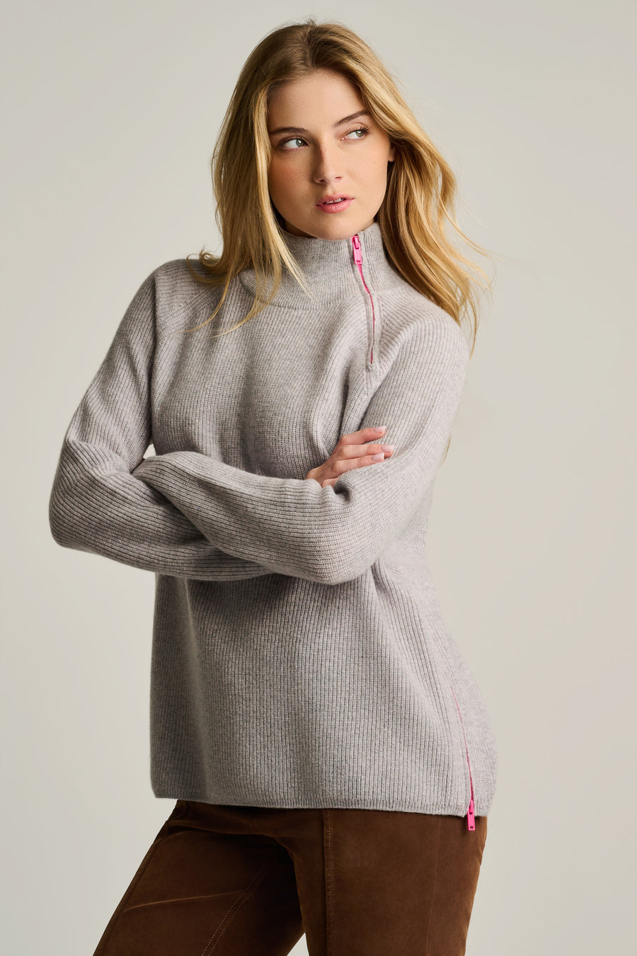 DOUBLE TROUBLE CASHMERE SWEATER