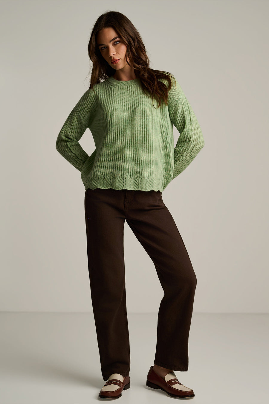 PURE CASHMERE RUFFLE