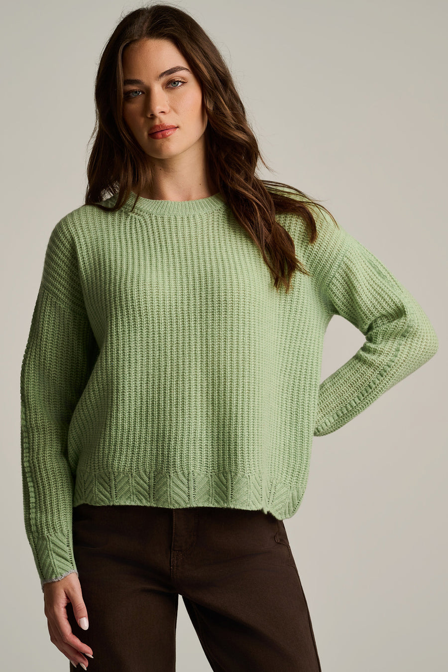 PURE CASHMERE RUFFLE