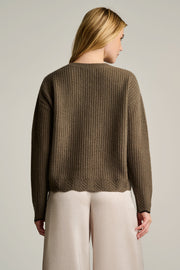 PURE CASHMERE RUFFLE