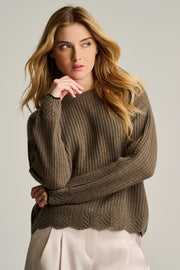 PURE CASHMERE RUFFLE