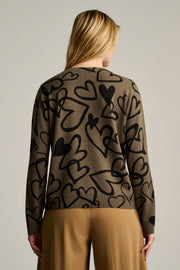 CRAZY LOVE CASHMERE HEART SWEATER