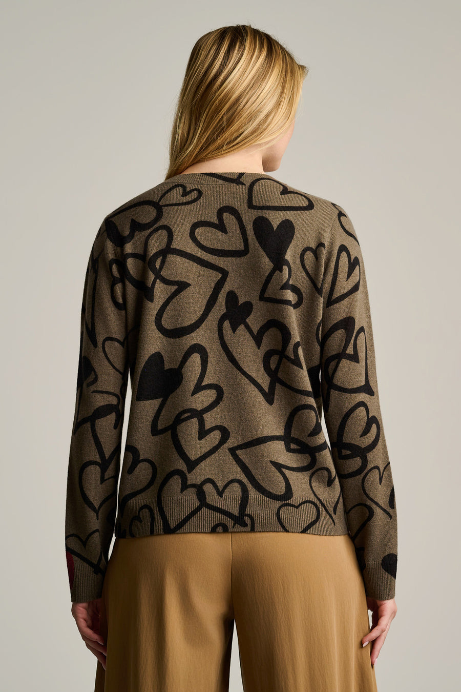 CRAZY LOVE CASHMERE HEART SWEATER