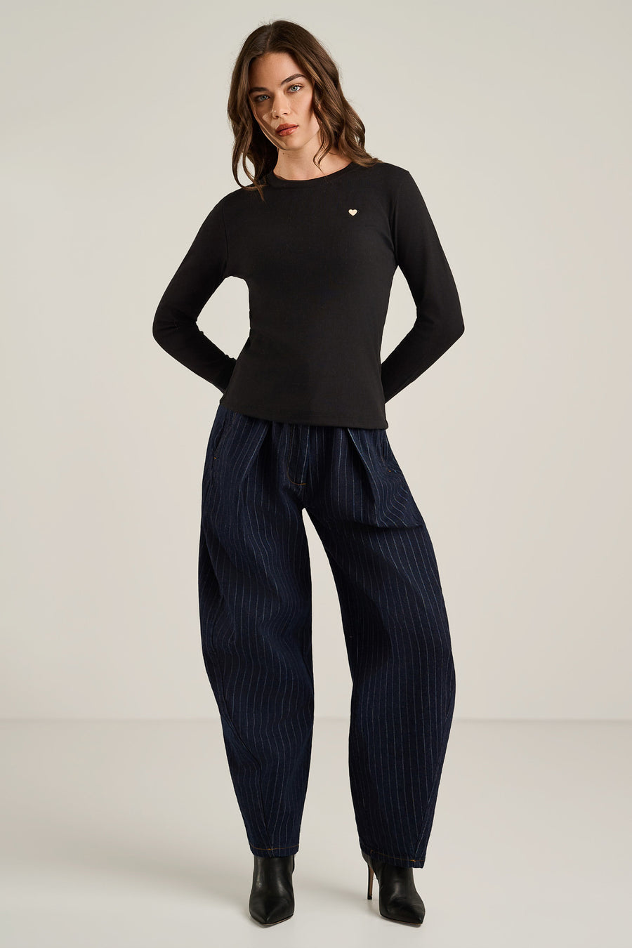 PURE PIMA RIB CUFF - Top-LISA TODD