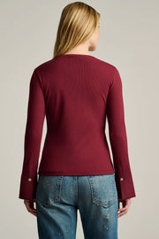 PURE PIMA RIB CUFF - Top-LISA TODD