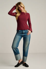 PURE PIMA RIB CUFF - Top-LISA TODD