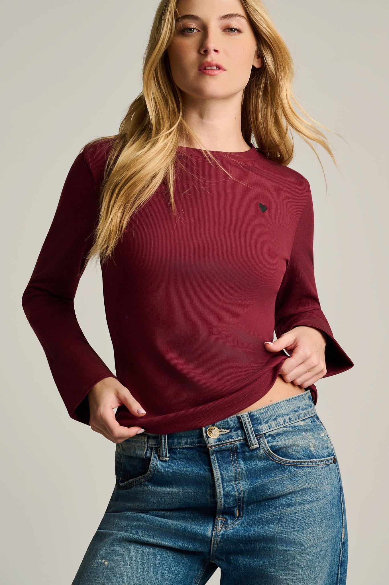 PURE PIMA RIB CUFF - Top-LISA TODD