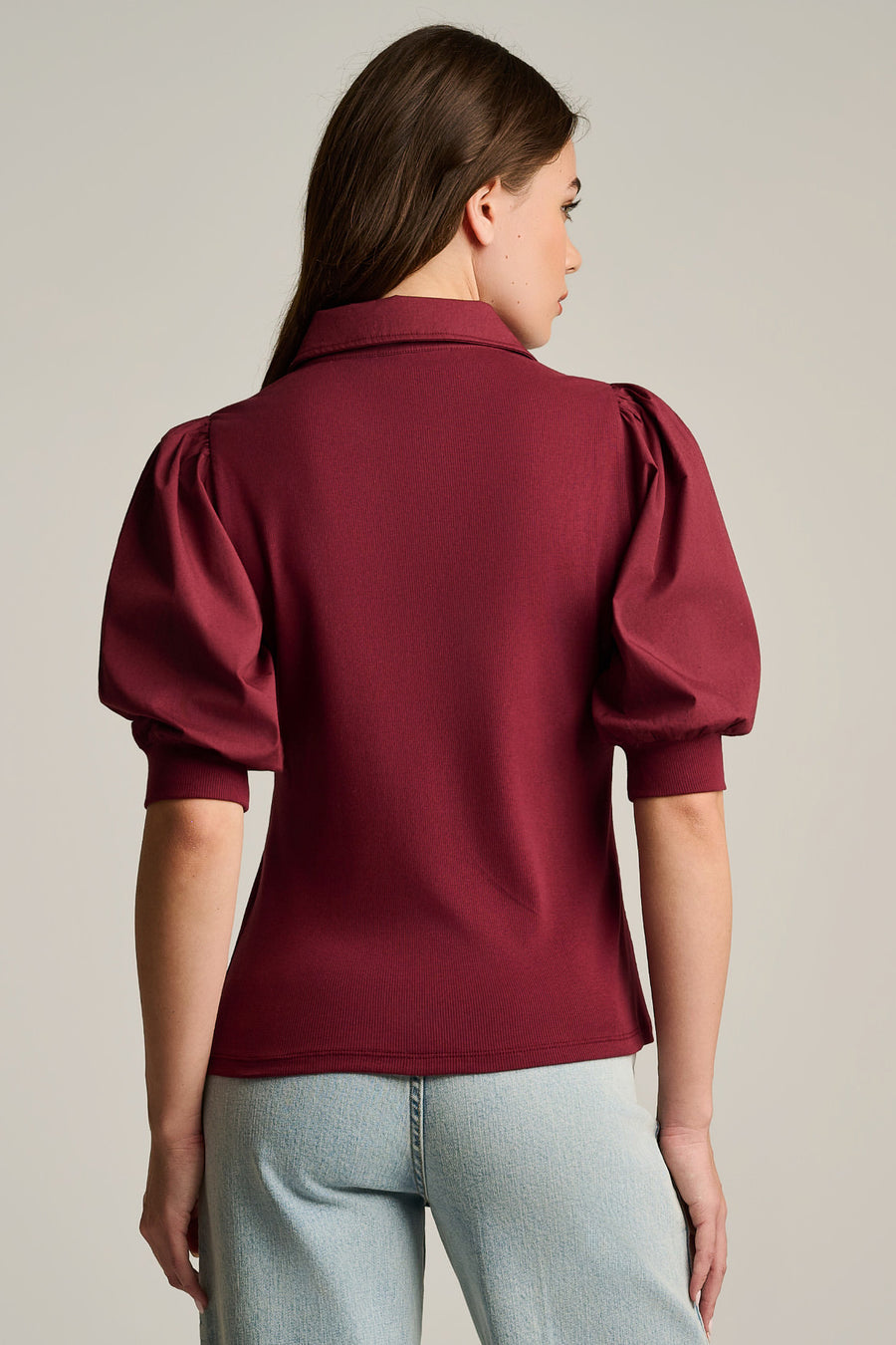 PURE PIMA RIB COLLET TOP - Top-LISA TODD