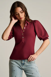 PURE PIMA RIB COLLET TOP - Top-LISA TODD