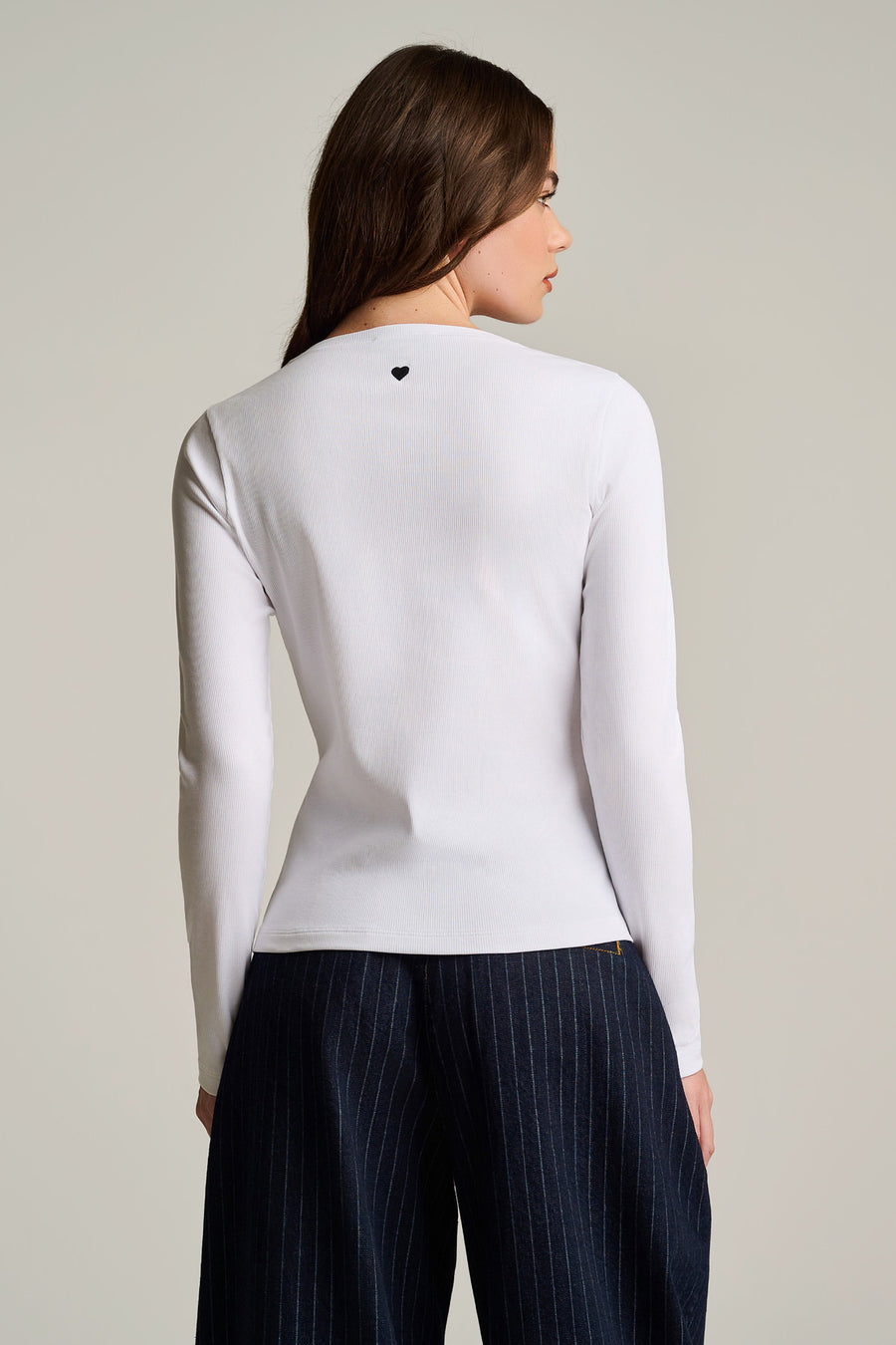 PURE PIMA RIB HENLEY - Top-LISA TODD