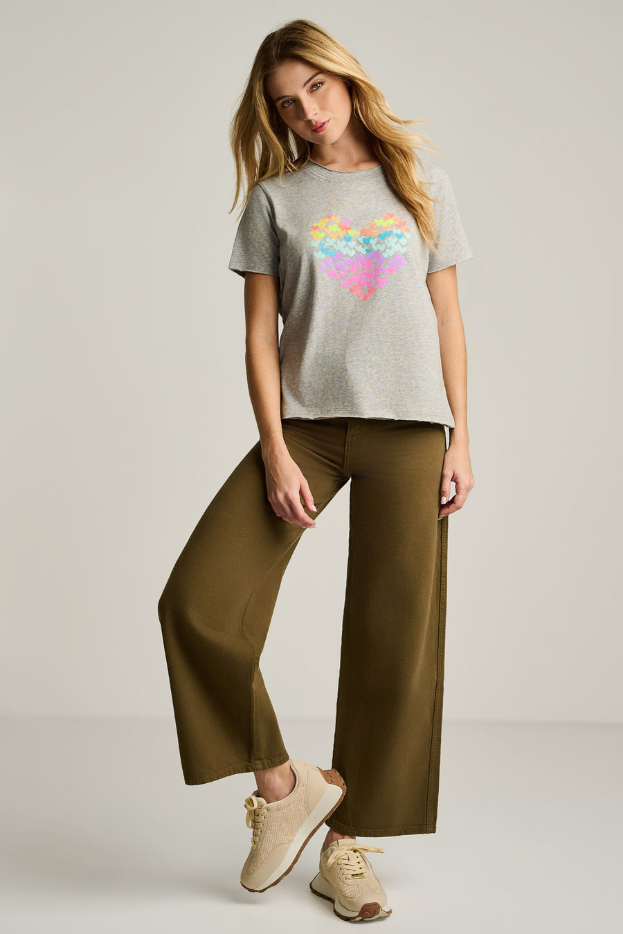 HEART BEATS COTTON T-SHIRT