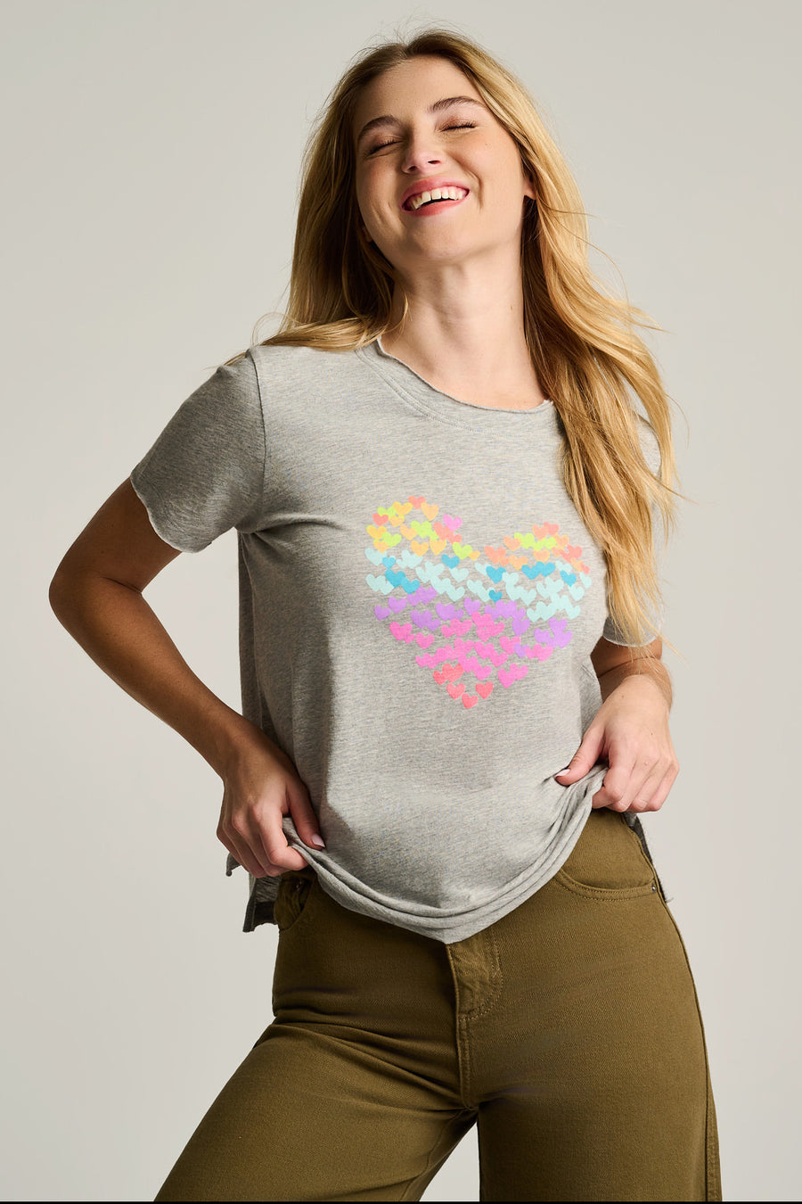 HEART BEATS COTTON T-SHIRT