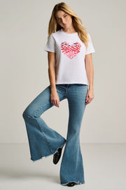 HEART BEATS COTTON T-SHIRT