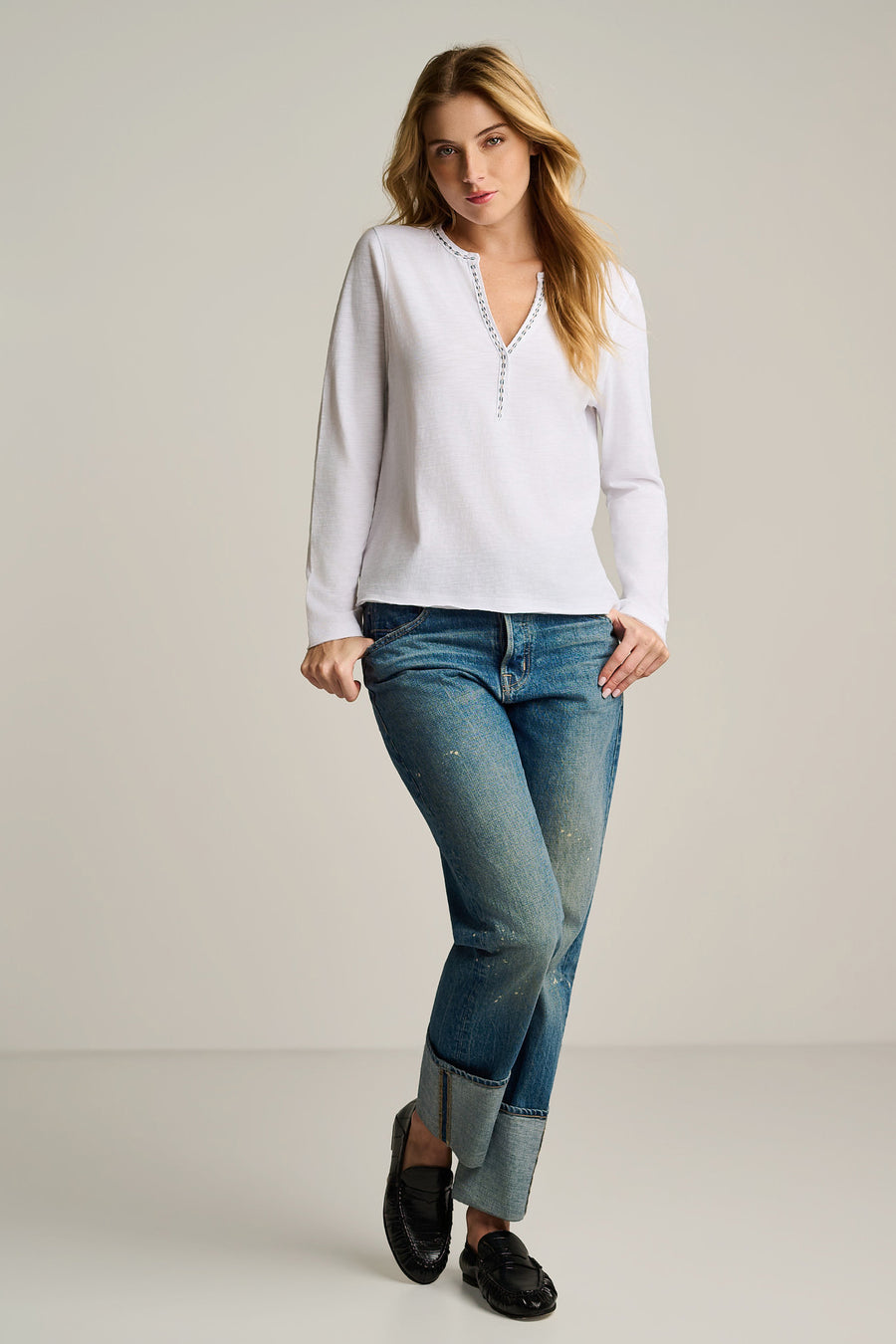 SNAPPY STITCH COTTON T-SHIRT