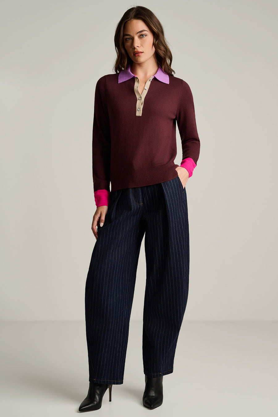 POP POSH COTTON CASHMERE POLO