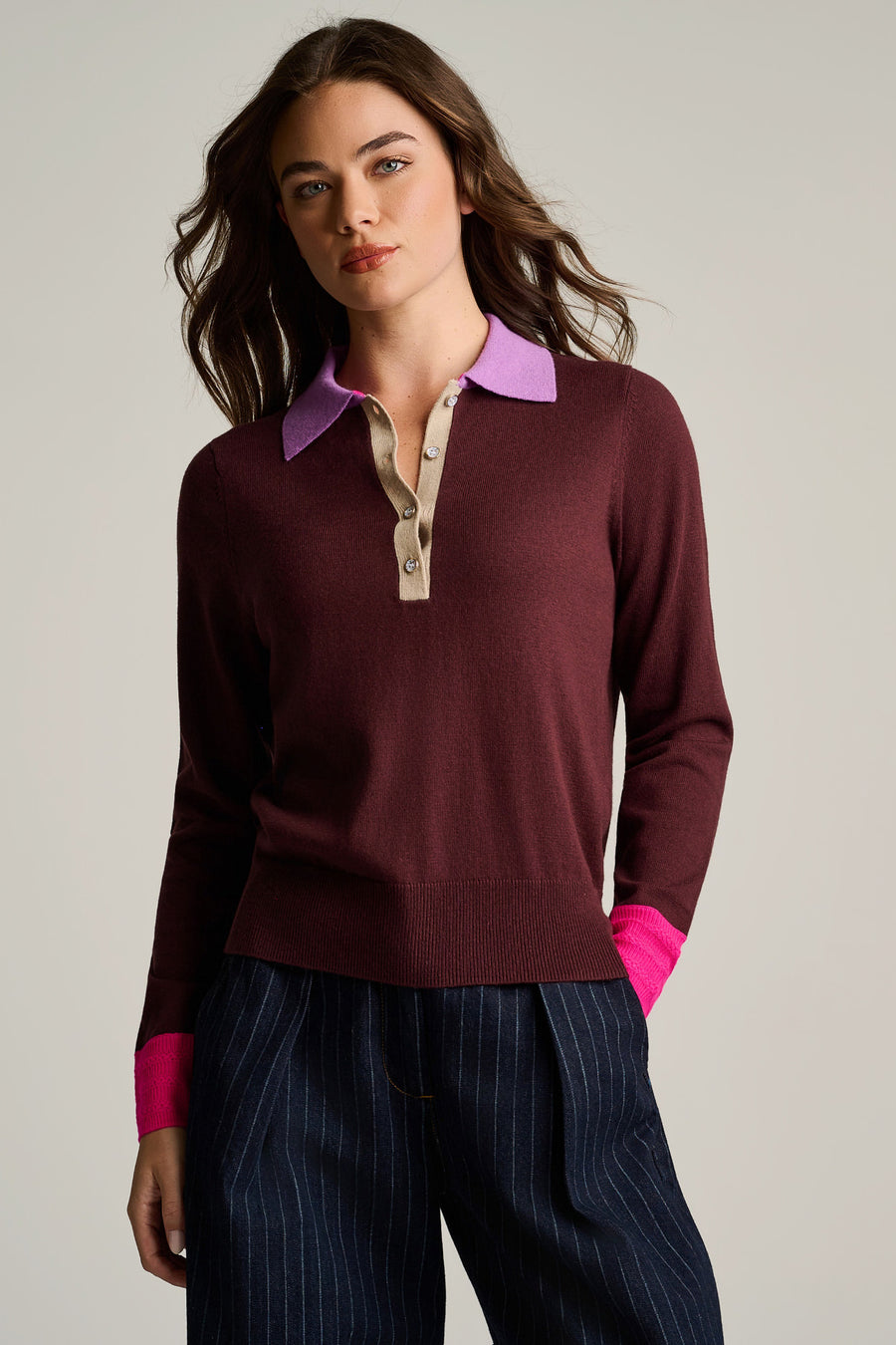 POP POSH COTTON CASHMERE POLO