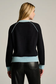 STITCHIN' COTTON CASHMERE SWEATER